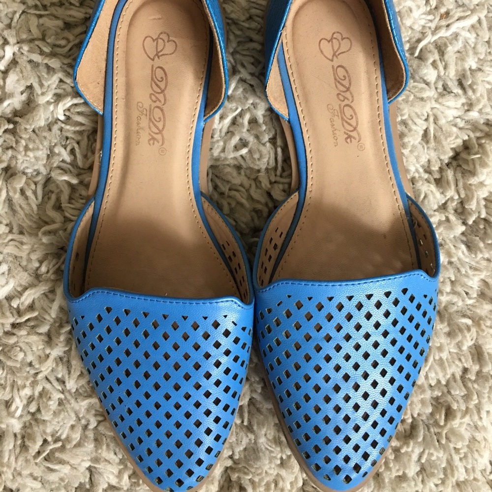 Blue shoes